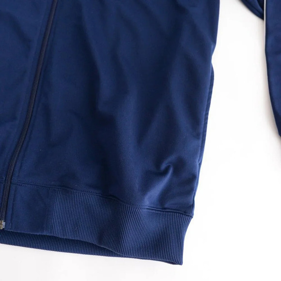 Adidas Blue And White Zip Up Soccer  Jogging Sweater Medium - Picture 5 of 10